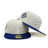 Off White Los Angeles Dodgers Royal Blue Visor Gray Bottom VIVA Los Dodgers Side Patch New Era 59Fifty Fitted