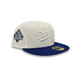 Off White Los Angeles Dodgers Royal Blue Visor Gray Bottom VIVA Los Dodgers Side Patch New Era 59Fifty Fitted