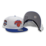 White New York Knicks Royal Blue Visor Gray Bottom 1946 Established Side Patch New Era 9Fifty Snapback