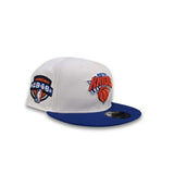 White New York Knicks Royal Blue Visor Gray Bottom 1946 Established Side Patch New Era 9Fifty Snapback