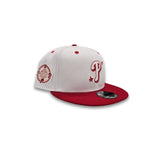 White Philadelphia Phillies Official Doodles Red Visor Gray Bottom 100th Anniversary Side Patch New Era 9Fifty Snapback