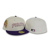 off white Pittsburgh Pirates Purple Visor Green Bottom 1959 All Star Game Side Patch New Era 59Fifty Fitted