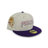 off white Pittsburgh Pirates Purple Visor Green Bottom 1959 All Star Game Side Patch New Era 59Fifty Fitted