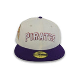 off white Pittsburgh Pirates Purple Visor Green Bottom 1959 All Star Game Side Patch New Era 59Fifty Fitted