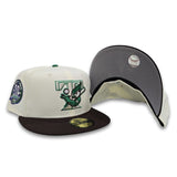 Off White Toronto Blue Jays Brown Visor Gray Bottom 30th Season Side Patch New Era 59Fifty Fitted