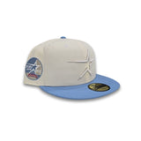 Off White Houston Astros Sky Blue Visor Gray Bottom 35th Great Years Side Patch New Era 59Fifty Fitted