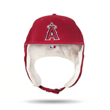 Red Los Angeles Angels Gray Bottom Dog Ear Flap New Era 59Fifty Fitted