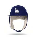 Royal Blue Los Angeles Dodgers Gray Bottom Dog Ear Flap New Era 59Fifty Fitted
