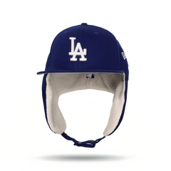 Royal Blue Los Angeles Dodgers Gray Bottom Dog Ear Flap New Era