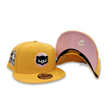 Yellow Chicago Cubs Pink Bottom 1990 All Star Game Side Patch New Era 9Fifty Snapback