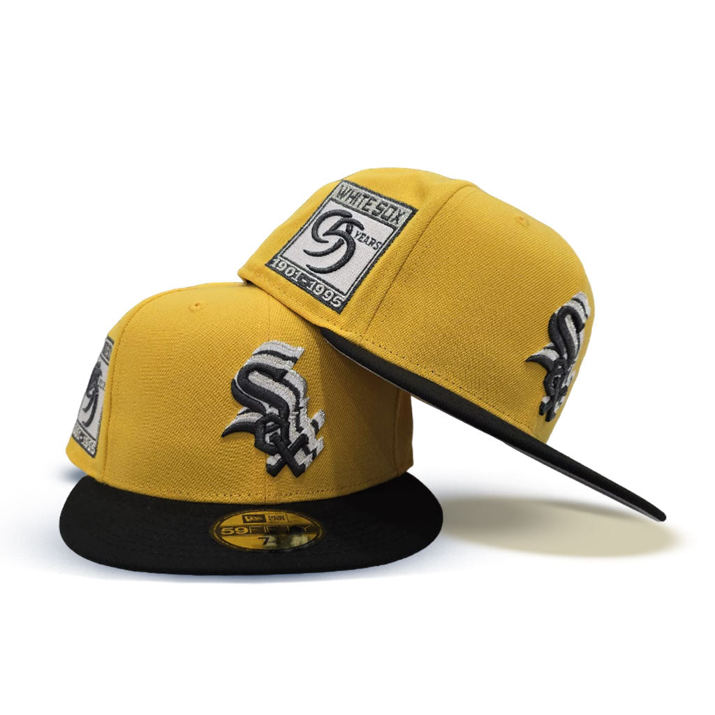 Yellow Chicago White Sox Black Visor Gray Bottom 95 Years Side