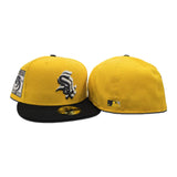 Yellow Chicago White Sox Black Visor Gray Bottom 95 Years Side Patch New Era 59Fifty Fitted