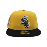 Yellow Chicago White Sox Black Visor Gray Bottom 95 Years Side Patch New Era 59Fifty Fitted