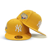 Taxi Yellow New York Yankees Gray Bottom 2009 World Series Side Patch New Era 59Fifty Fitted