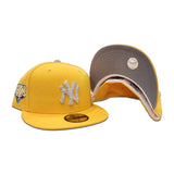 Swarovski Crystal Yellow New York Yankees 2009 World Series Side Patch Gray Bottom New Era 59Fifty Fitted