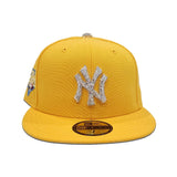 Swarovski Crystal Yellow New York Yankees 2009 World Series Side Patch Gray Bottom New Era 59Fifty Fitted