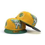 Yellow Oakland Athletics Kelly Green Visor Gray Bottom 1930 World Series Side Patch New Era 59Fifty Fitted