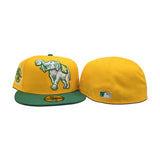 Yellow Oakland Athletics Kelly Green Visor Gray Bottom 1930 World Series Side Patch New Era 59Fifty Fitted