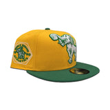 Yellow Oakland Athletics Kelly Green Visor Gray Bottom 1930 World Series Side Patch New Era 59Fifty Fitted