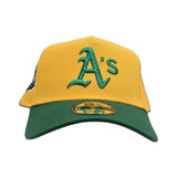 Yellow Oakland Athletics Kelly Green Curved Brim Gray Bottom 1989 Battle Of The Bay Side Patch New Era 9Forty Snapback