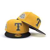 Yellow Texas Rangers Black Visor Gray Bottom 1995 All Star Game Side Patch New Era Snapback