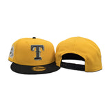 Yellow Texas Rangers Black Visor Gray Bottom 1995 All Star Game Side Patch New Era Snapback