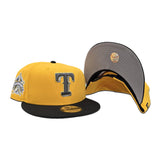 Yellow Texas Rangers Black Visor Gray Bottom 1995 All Star Game Side Patch New Era Snapback