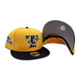 Yellow Toronto Blue Jays Black Visor Gray Bottom 25th Anniversary Side Patch New Era 9Fifty Snapback