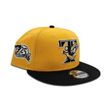 Yellow Toronto Blue Jays Black Visor Gray Bottom 25th Anniversary Side Patch New Era 9Fifty Snapback