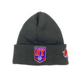 Black New York Knicks EST 1946 Side Patch New Era Knit Beanies