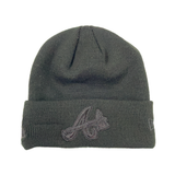 Black Atlanta Braves 1957 World Series Side Patch New Era Knit Beanies