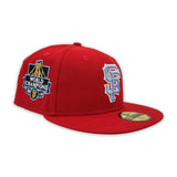 Red San Francisco Giants Gray Bottom 2014 World Champions Side Patch New Era 59Fifty Fitted