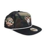 Camo Arizona Diamondbacks Black Trucker Green Bottom 25th Anniversary Side Patch New Era Snapback