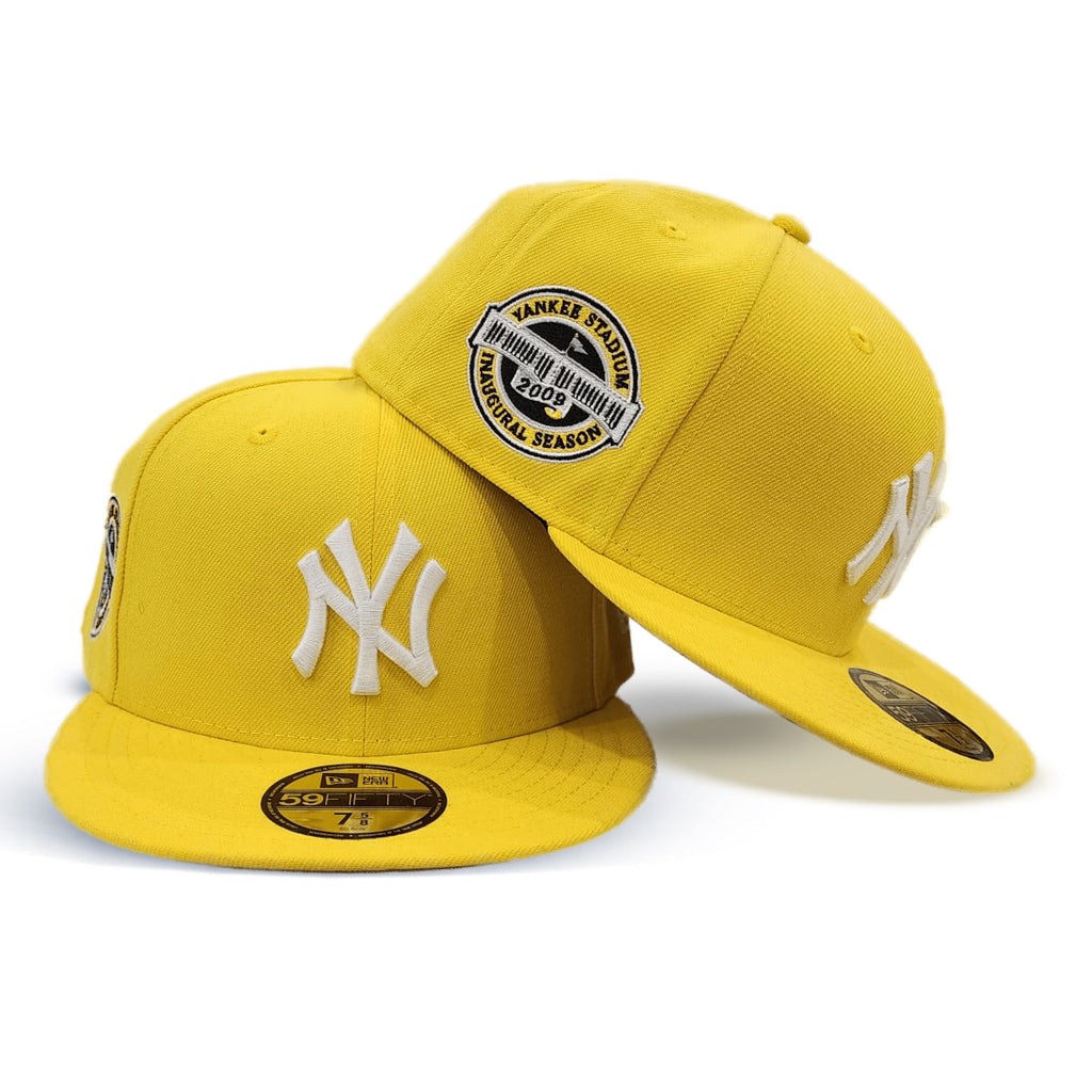 Yellow New York Yankees Gray Bottom 2009 Inaugural Season Side