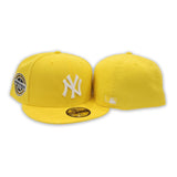 Yellow New York Yankees Gray Bottom 2009 Inaugural Season Side Patch New Era 59Fifty Fitted