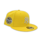 Yellow New York Yankees Gray Bottom 2009 Inaugural Season Side Patch New Era 59Fifty Fitted