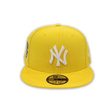 Yellow New York Yankees Gray Bottom 2009 Inaugural Season Side Patch New Era 59Fifty Fitted