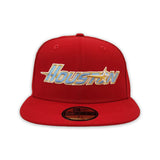 Red Houston Astros Black Gray Bottom 35th Great Years Side Patch New Era 59Fifty Fitted