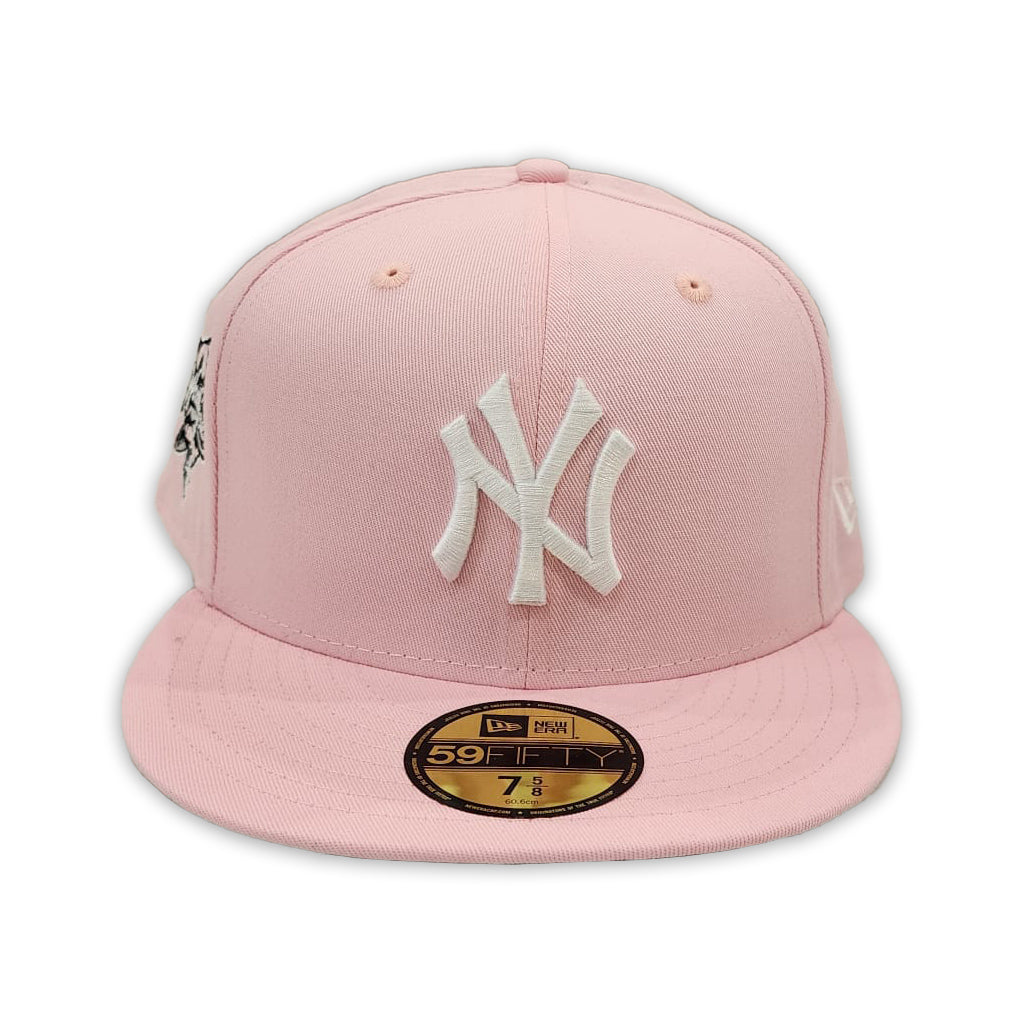 Pink New York Yankees Gray Bottom 2000 World Series Side Patch New Era 59FIFTY Fitted 77/8