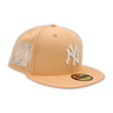 Peach New York Yankees Silver Bottom 2000 Subway Series Side Patch New Era 59Fifty Fitted