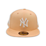 Peach New York Yankees Silver Bottom 2000 Subway Series Side Patch New Era 59Fifty Fitted