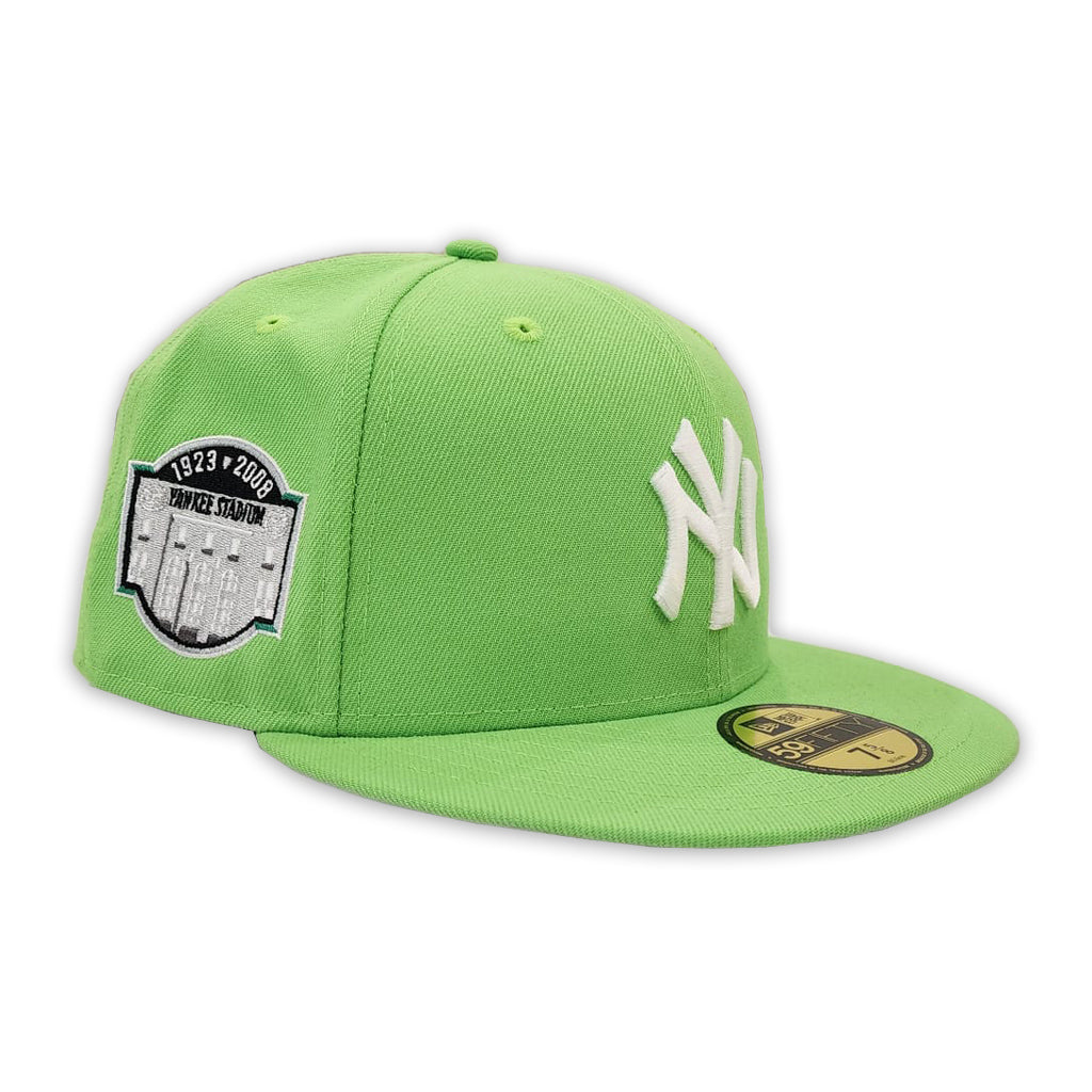 Lime Green New York Yankees Silver Bottom Yankee Stadium Side