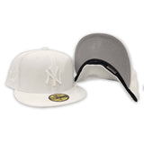 White New York Yankees Gray Bottom 1998 World Series Side Patch New Era 59Fifty Fitted