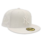 White New York Yankees Gray Bottom 1998 World Series Side Patch New Era 59Fifty Fitted