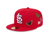 Red Felt St. Louis Cardinals Gray Bottom New Era 59Fifty Fitted