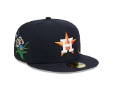 Navy Blue Felt Houston Astros Gray Bottom New Era 59Fifty Fitted