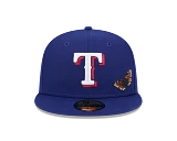 Royal Blue Felt Texas Rangers Gray Bottom New Era 59Fifty Fitted