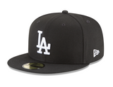 Black Los Angeles Dodgers Gray Bottom 2024 World Series Champions Side Patch New Era 59Fifty Fitted