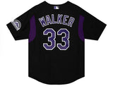 Mitchell & Ness Colorado Rockies Larry Walker 2003 Black Cooperstown Collection Batting Practice Jersey