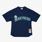 Seattle Mariners Ken Griffey Jr. Mitchell & Ness Navy 1995 Authentic Mesh Batting Practice Jersey